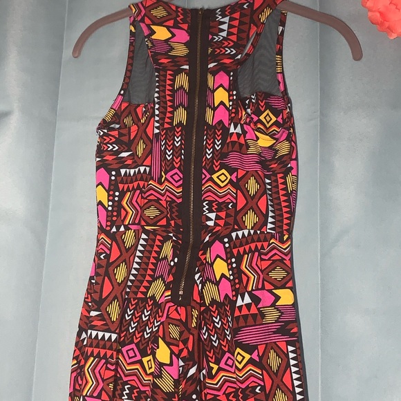 3/15🔥Aztec sheer neck dress - Picture 11 of 12